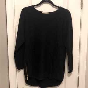 Michael Kors Black 3/4 length sleeve Large Sweater